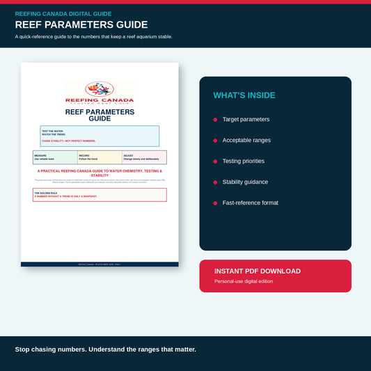 Reef Tank Parameters Guide | Digital PDF