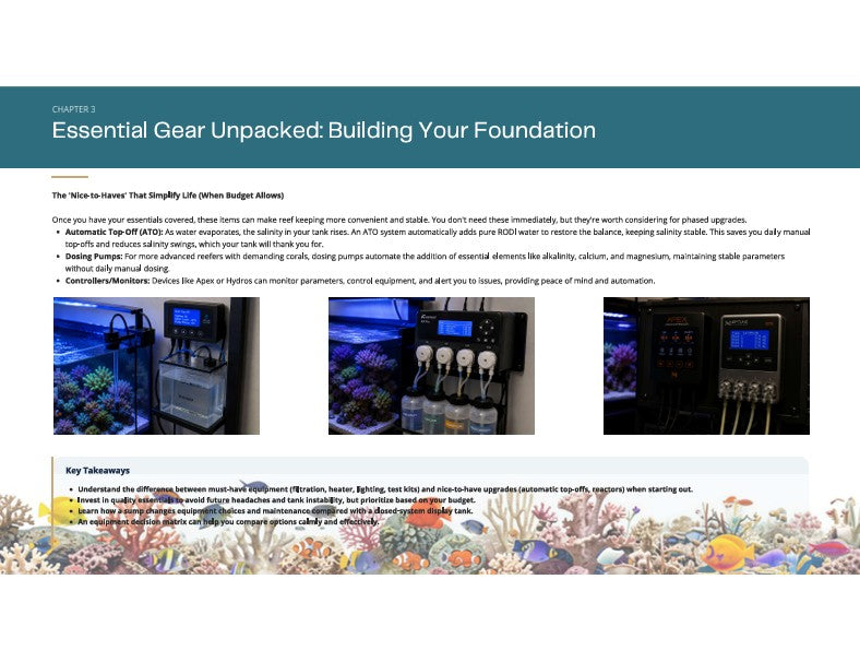 The Calm Reef Starter Kit - Your 30-Day Path to a Thriving Saltwater Aquarium | Digital PDF